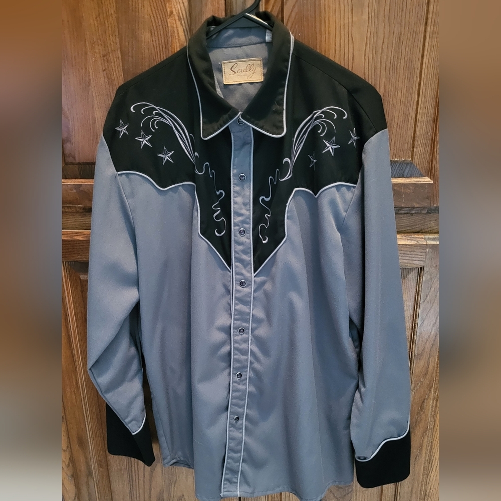 Mens Large Fancy Western Shirt